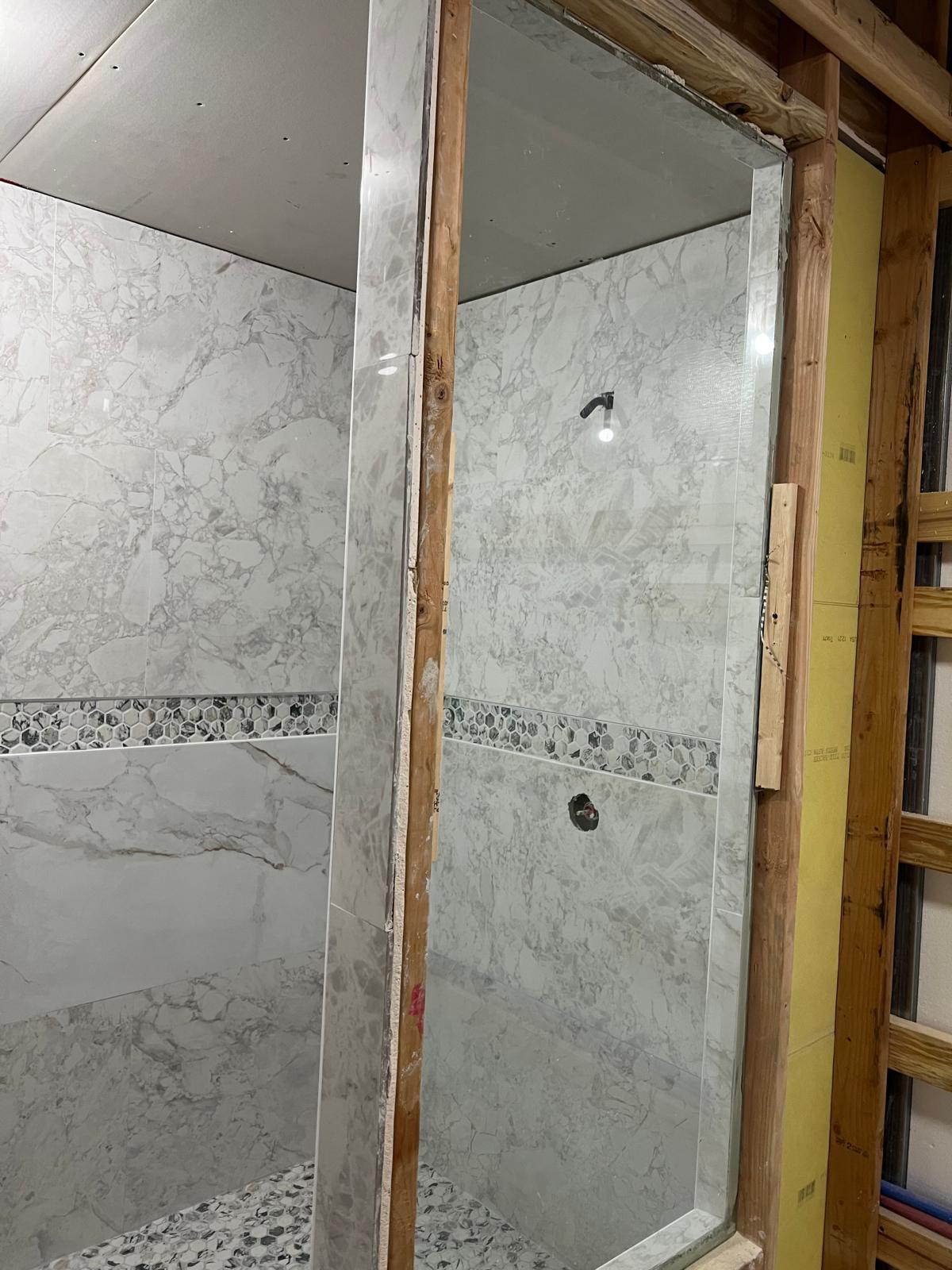 Shower tile and wall detail project 25